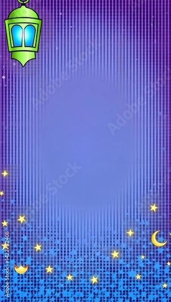 Obraz A vibrant purple and blue backdrop, textured with subtle lines and patterns, frames a lighter central area