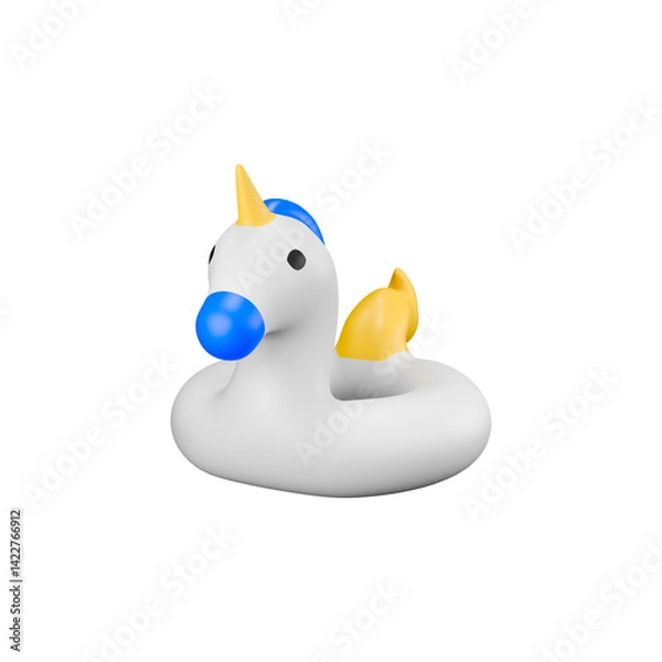 Fototapeta Inflatable Unicorn Ring Toy