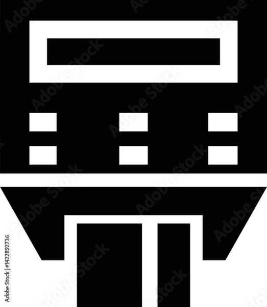 Obraz Rounded Filled Pos Terminal Icon