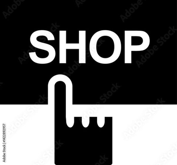 Obraz Rounded Filled Shop Icon