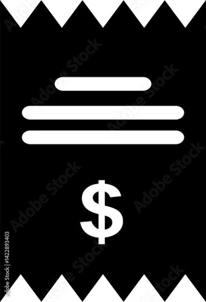 Obraz Rounded Filled Ticket Icon