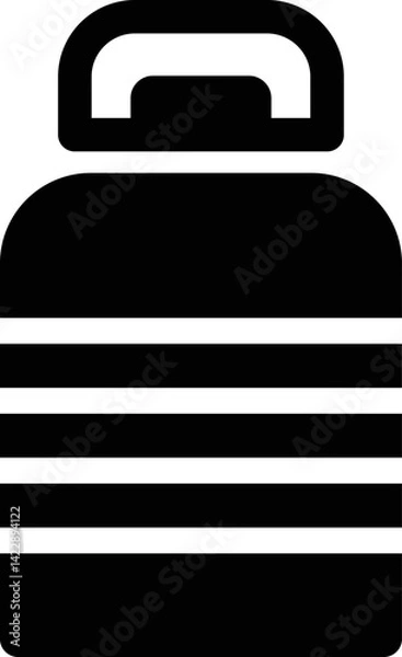 Obraz Rounded Filled Water Bottle Icon