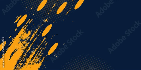 Fototapeta black and yellow abstract dirty grunge background