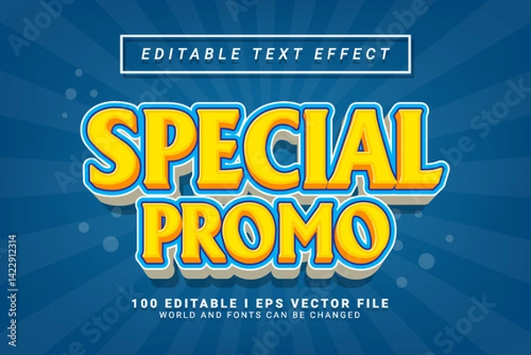 Fototapeta Special Promo Editable Text Effect