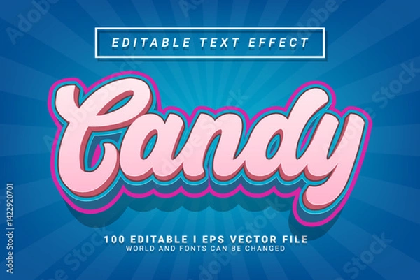 Fototapeta Candy Editable Text Effect
