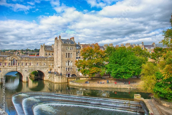 Obraz Pulteney Bridge over the Avon River in Baht, United Kingdom