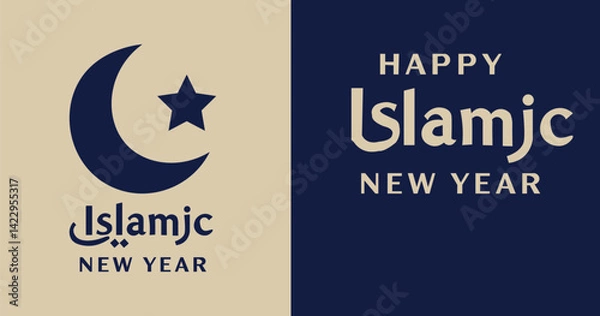 Obraz Happy Islamic New Year Muharram