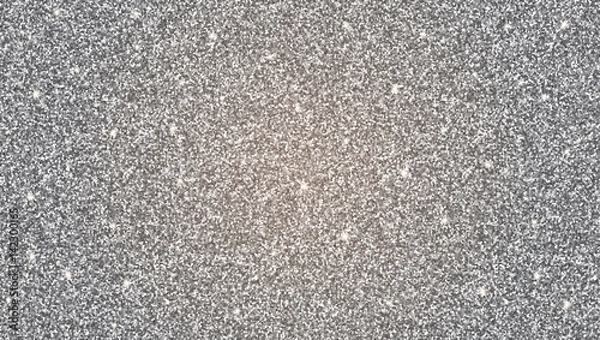 Fototapeta Abstract shiny silver glitter background. Bright substrate, a template for greeting cards, advertisements, invitations and any of your design.