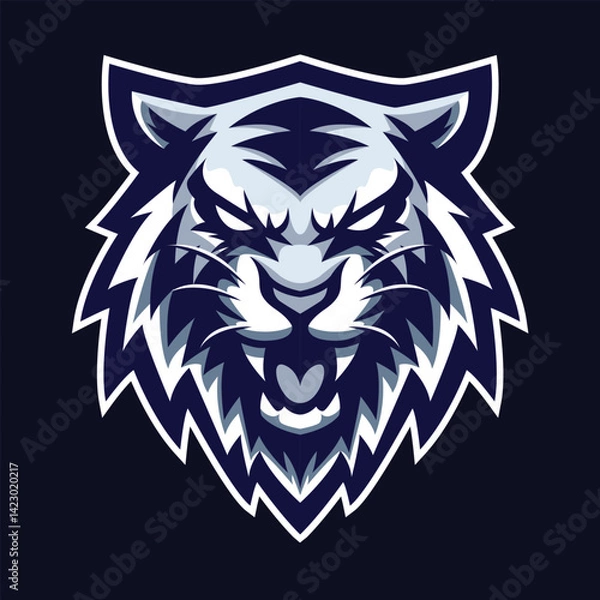 Obraz Tiger Head Mascot Vector Logo