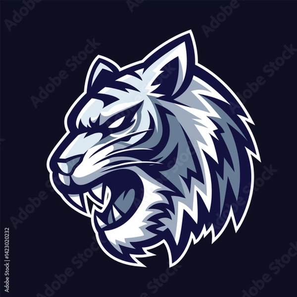 Obraz Tiger Head Mascot Vector Logo