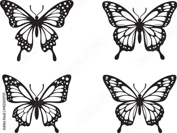 Fototapeta Butterfly Silhouette Vector | Elegant SVG Clipart for Cricut & Craft Projects

Butterfly SVG Bundle | Printable Vector Silhouettes for DIY & Design Use

Flying Butterfly Vector Art | Beautiful Nature-