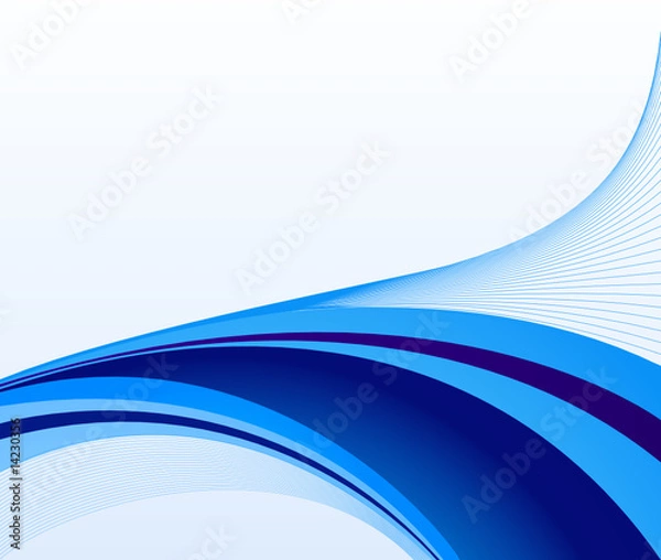 Obraz blue abstract background - illustration