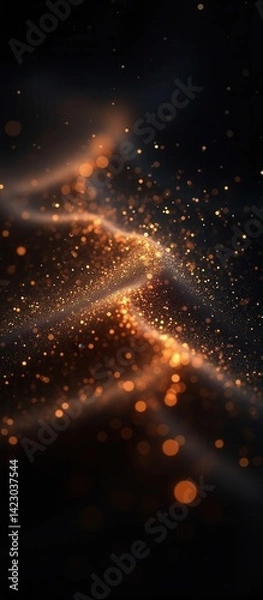 Obraz Mesmerizing luminous waves of abstract light energy illuminated with vibrant hues, reflecting light, energy and depth.