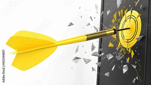 Obraz Bullseye, Hit your mark with precision. Concept Success.

