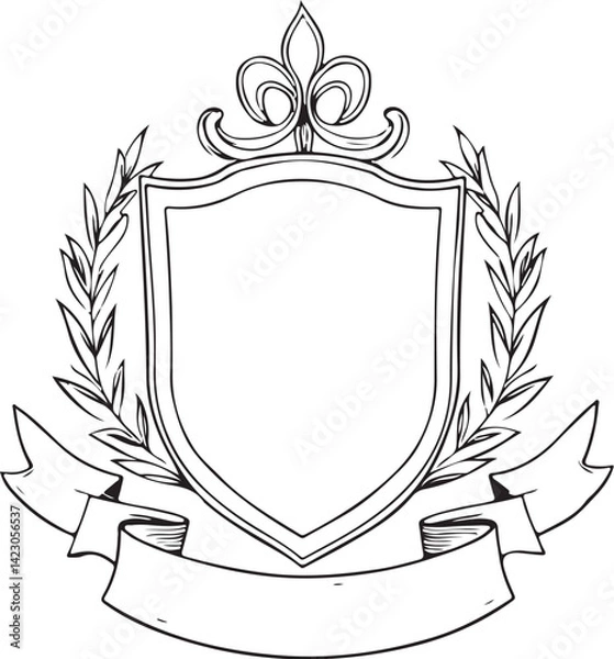 Fototapeta Royal Crest & Shield Vector Bundle
