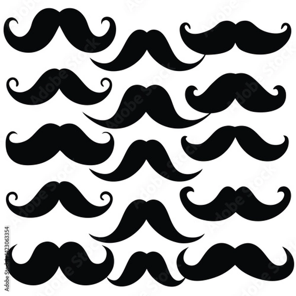 Obraz mustache seamless pattern