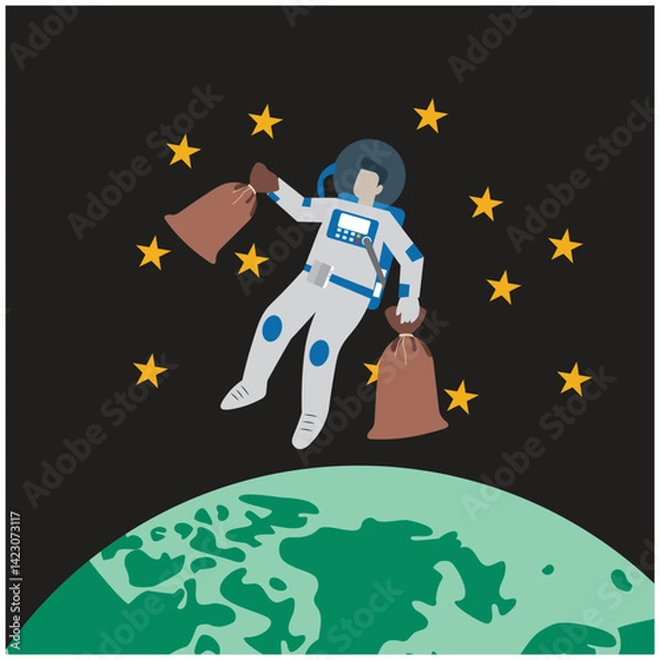 Obraz Space Debris Cleanup