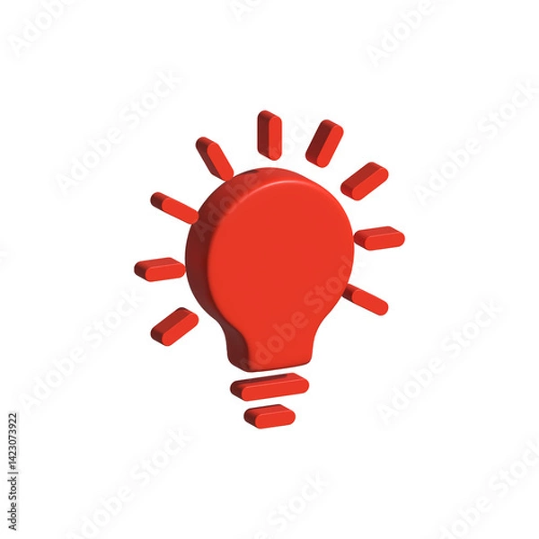 Fototapeta 3d colorful lamp on transparent background