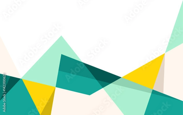 Fototapeta Mountain Abstract Wall Art Landscape Geometric Design Vector Background. Mountain Abstract Vector Design