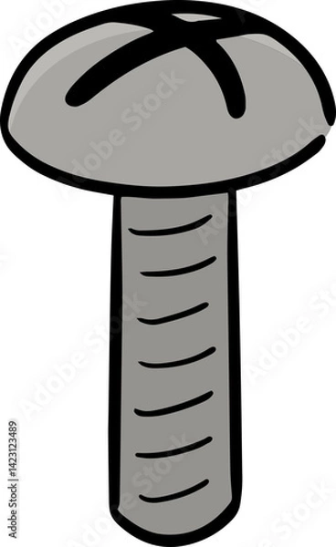 Obraz Illustration of screw
