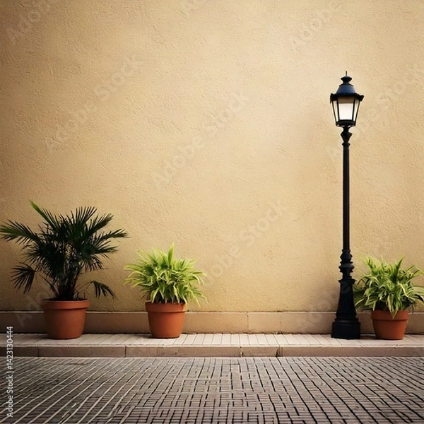 Obraz a simple street lamp