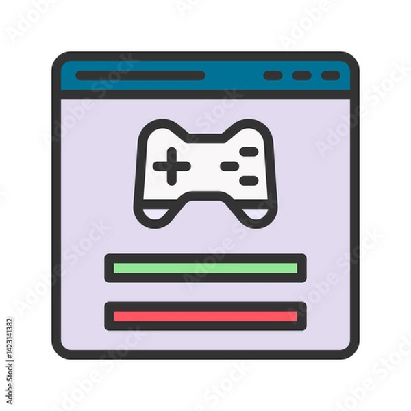Obraz Log In icon vector image. Suitable for mobile apps, web apps and print media.