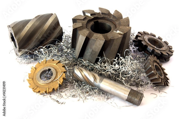 Obraz Fräser auf Metallspänen