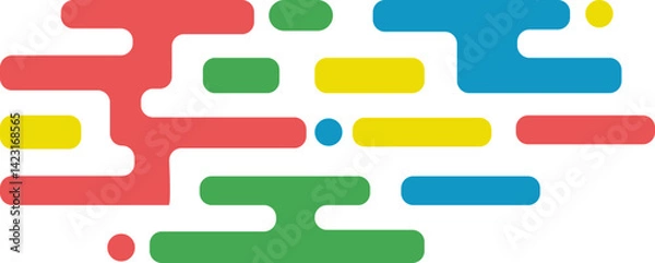 Obraz Modern Geographic Rounded Splash Border