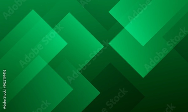 Fototapeta Abstract green geometric background. Vector illustration
