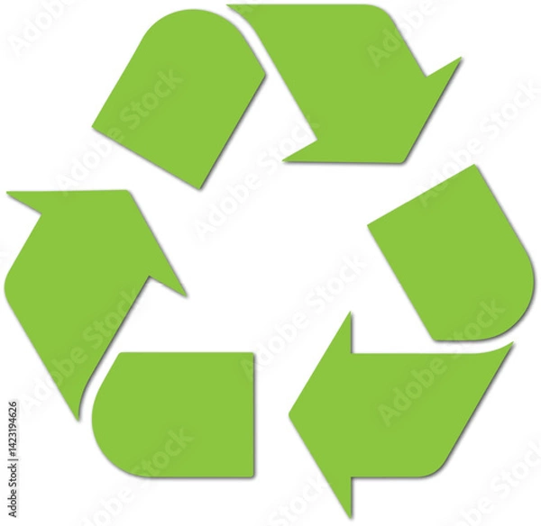 Obraz green recycle symbol
