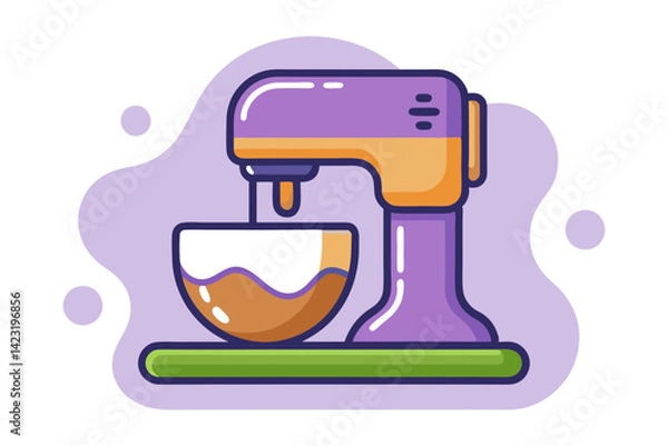 Fototapeta Basic Mixer Outline Vector Design