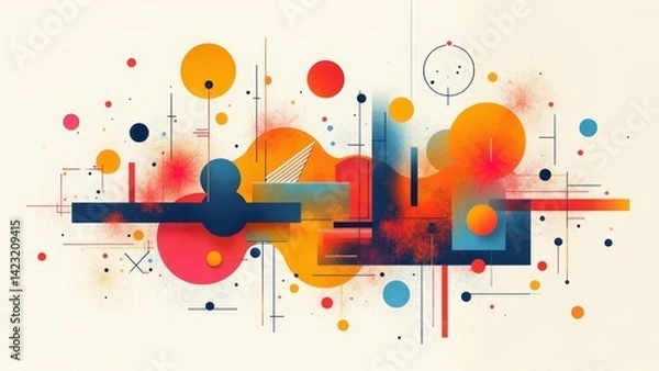 Fototapeta Colorful Element Abstract Design