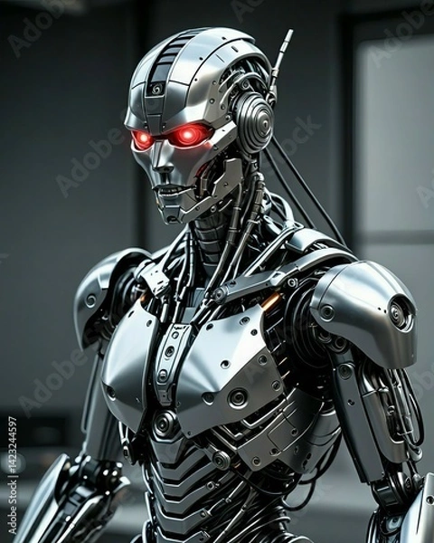 Fototapeta Humanoid Form with Sophisticated Features