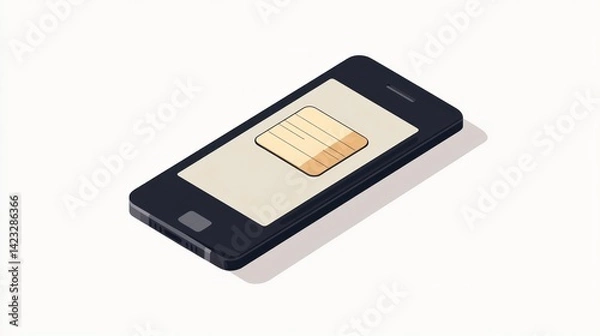 Fototapeta Smartphone with note app displayed
