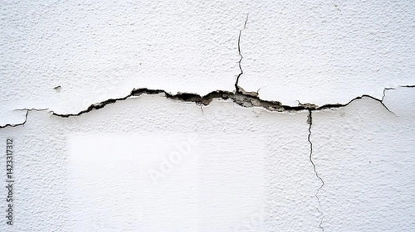 Fototapeta 塗装がひび割れた外壁