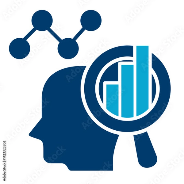 Fototapeta Analytical Icon