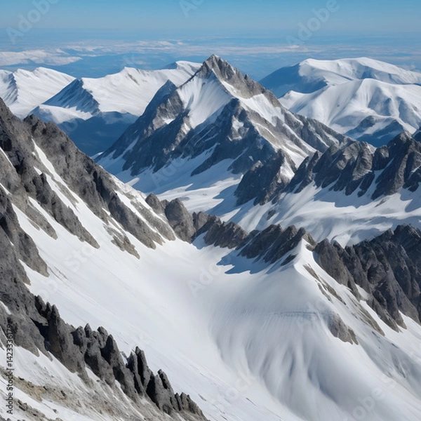 Obraz snow covered mountains