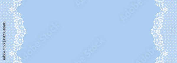 Fototapeta アンティーク風レースフレームのベクターイラスト