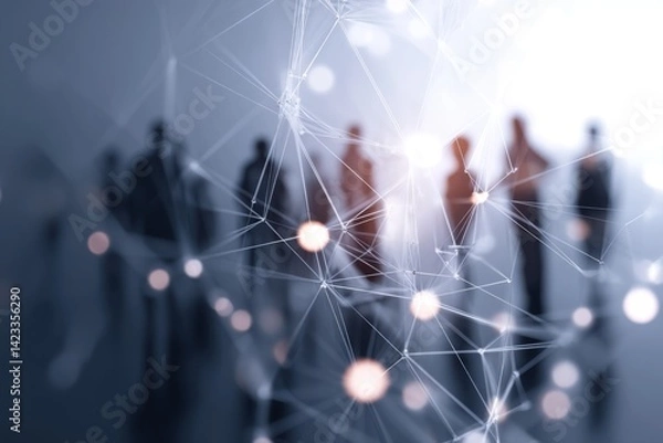 Obraz B2B digital marketing focuses on professional networking and sales