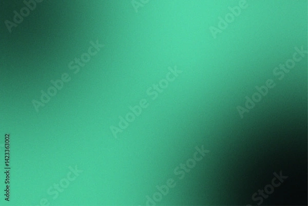 Fototapeta Black dark teal jade emerald sea aventurine green abstract background. Silk satin fabric. Glitter shimmer. Color gradient. Line stripe wave shadow. Drapery curtain. Luxury elegant subtle. Blank