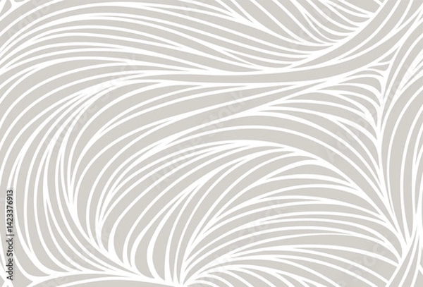 Fototapeta seamless abstract white and  light  grey  background. hand made vector pattern.