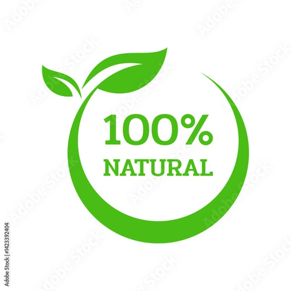 Obraz Green natural symbol logo vector