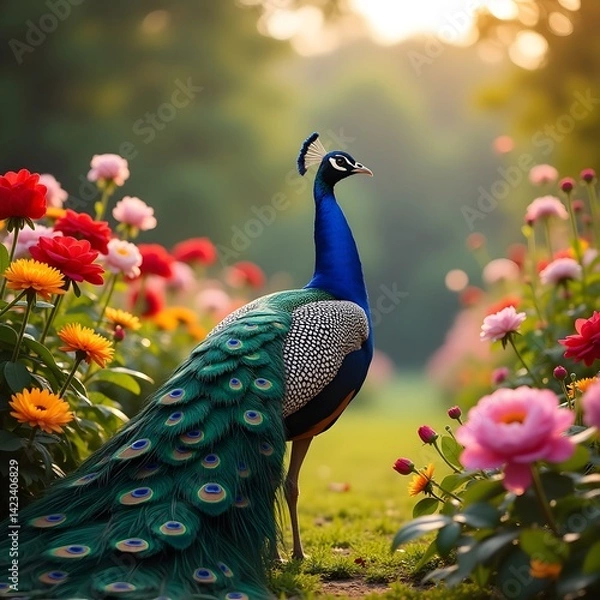 Obraz peacock in the park