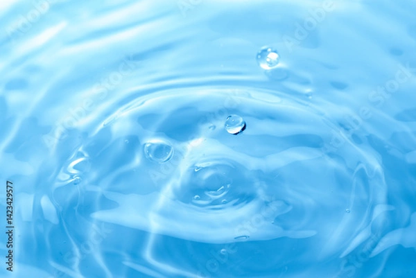 Fototapeta 美しい水滴のアクション