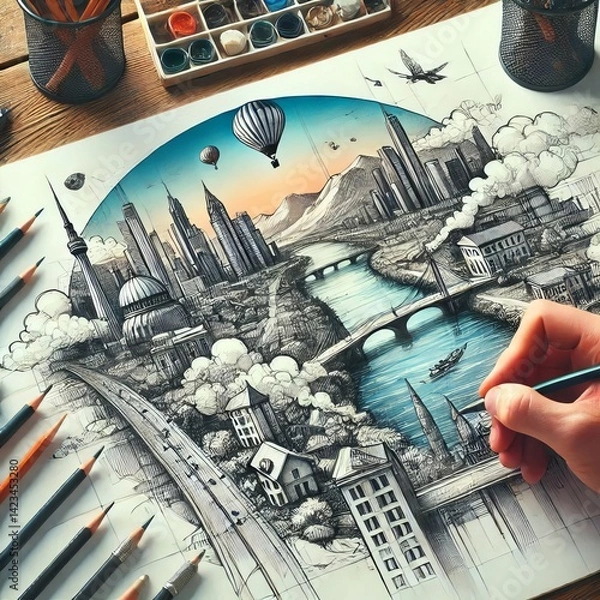 Obraz Sketching can enhance visual creativity