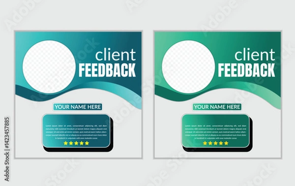 Obraz client testimonials design 