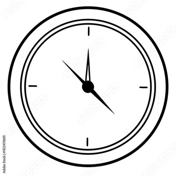 Obraz wall clock isolated on white