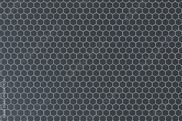 Fototapeta abstract grainy circle honeycomb grid loudspeaker mesh background