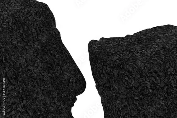 Fototapeta coal product showcase background, cosmetic, e commerce product stage coal