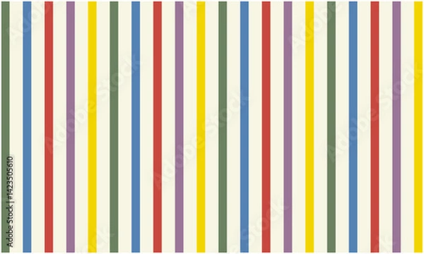 Obraz Colourful classic vertical striped background pattern vector